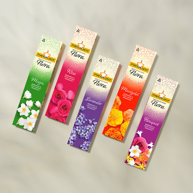 Mangaldeep Refresh Flora Marigold Incense Sticks