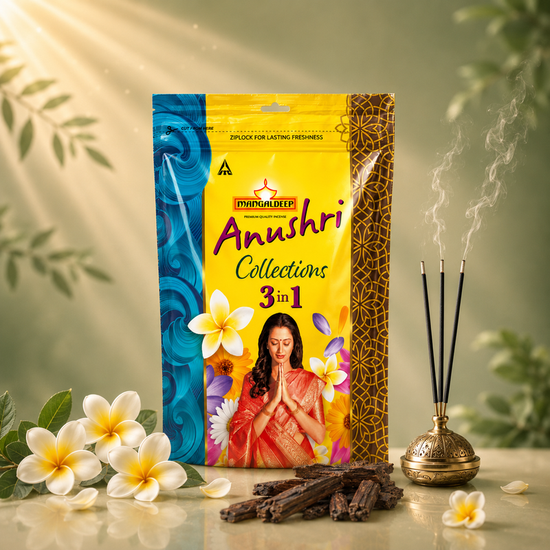 Mangaldeep Anushri collections 3 in1 - Ziplock pack