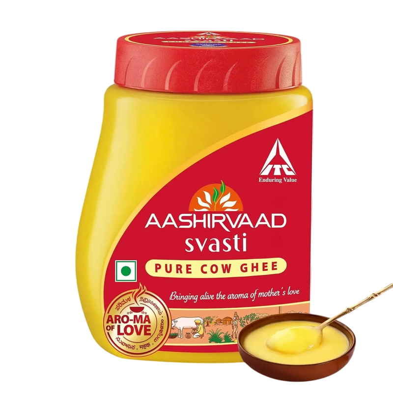 Aashirvaad Pure Cow Ghee, PET Jar, Rich Aroma, 1L