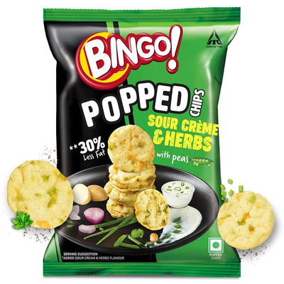 Bingo! Popped Chips Sour Cream N Shallot