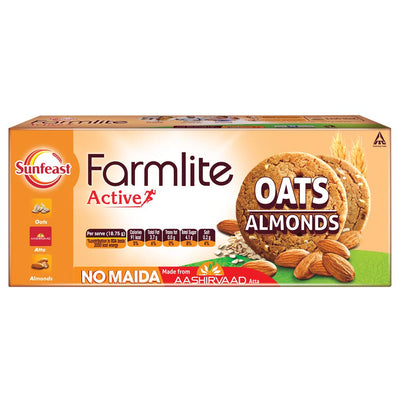 Sunfeast Farmlite Oats and Almond Cookies - 75g